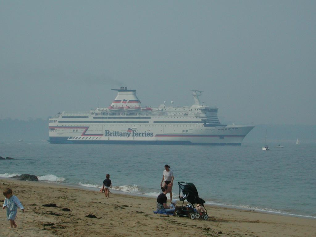 Ferry returning to Britain