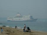 Ferry returning to Britain