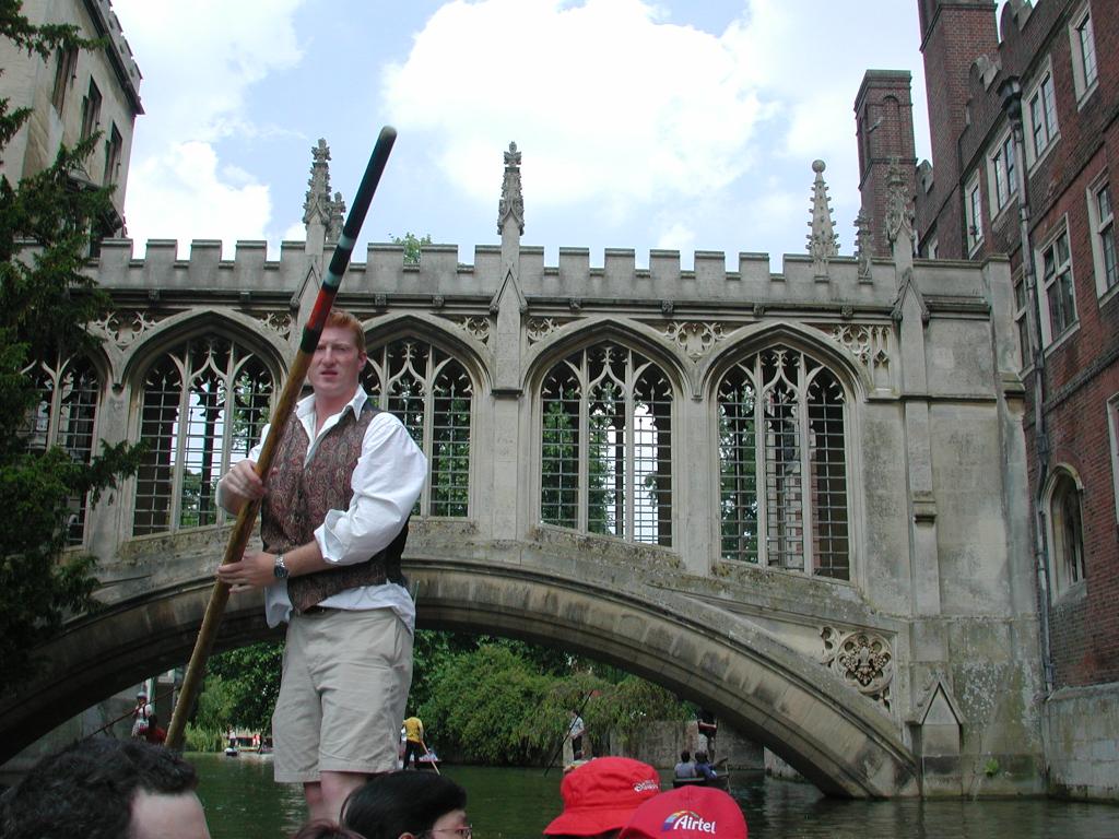 Our guide and the Bridge of Sighs