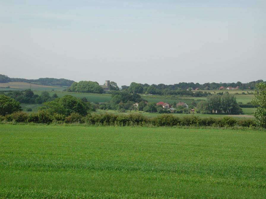 View across the River Burn valley