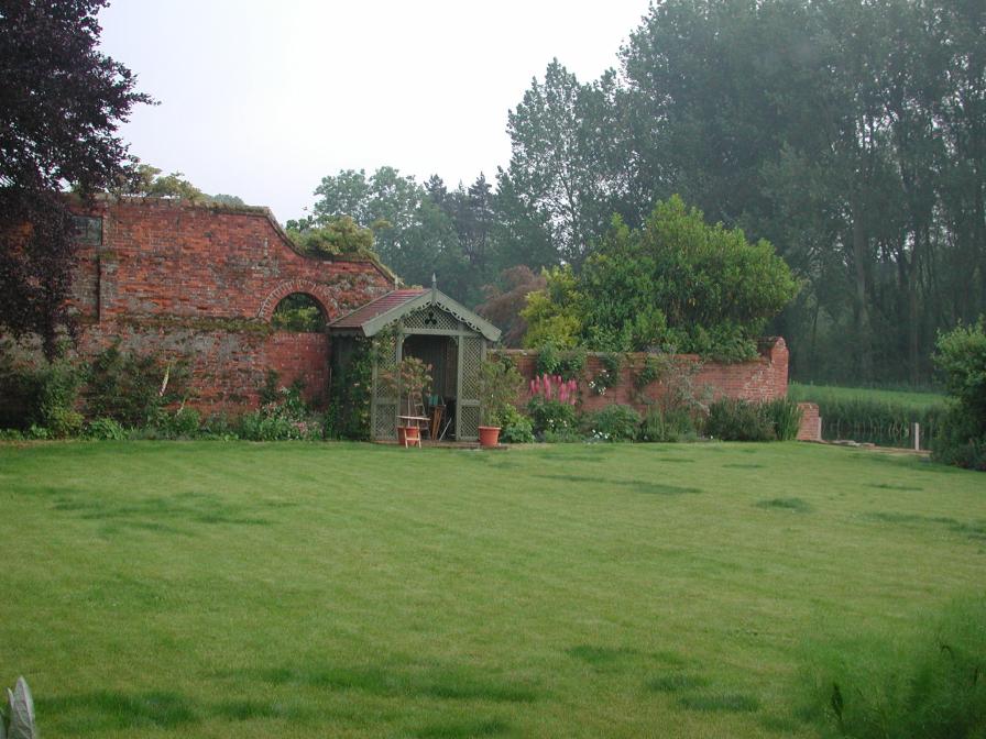 Walled garden by the River Burn