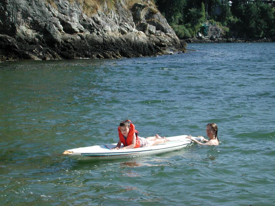 Kevan and Danielle in the Pacific Ocean