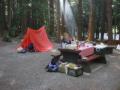 Setting up camp