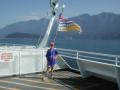 Eric on the ferry to Bowen Island