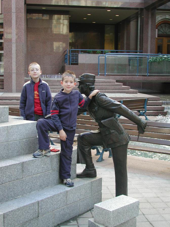 Kids and public art
