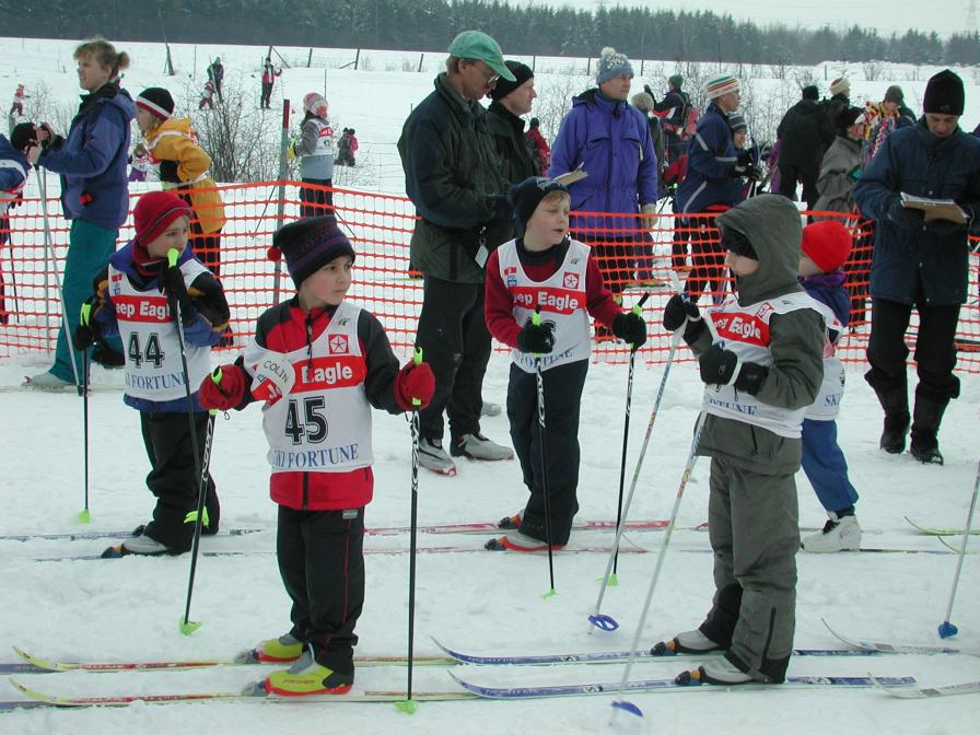 Colin and Kevan at cookie race start