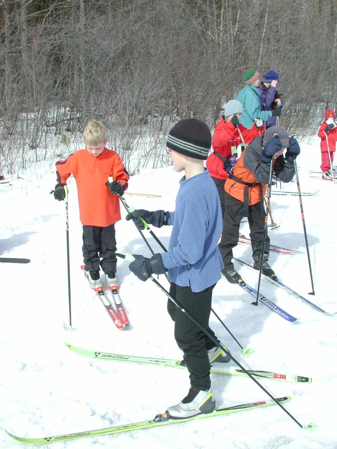 Eric at Nakkertok x-c ski lesson