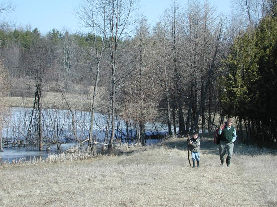 Kevan and Reiner at the farm