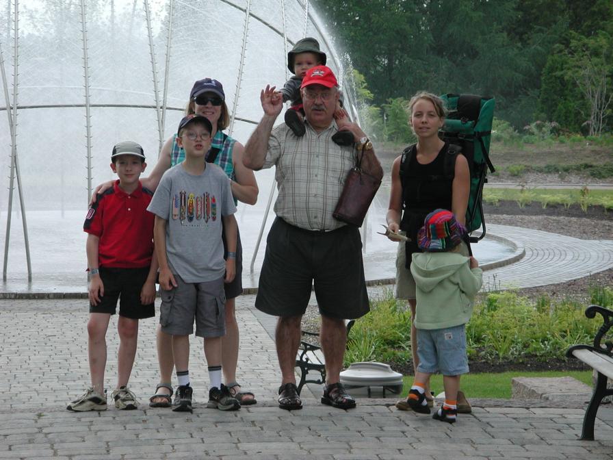 At the zoo - D, E, K, Gilles, Katia, Mikah, Zia