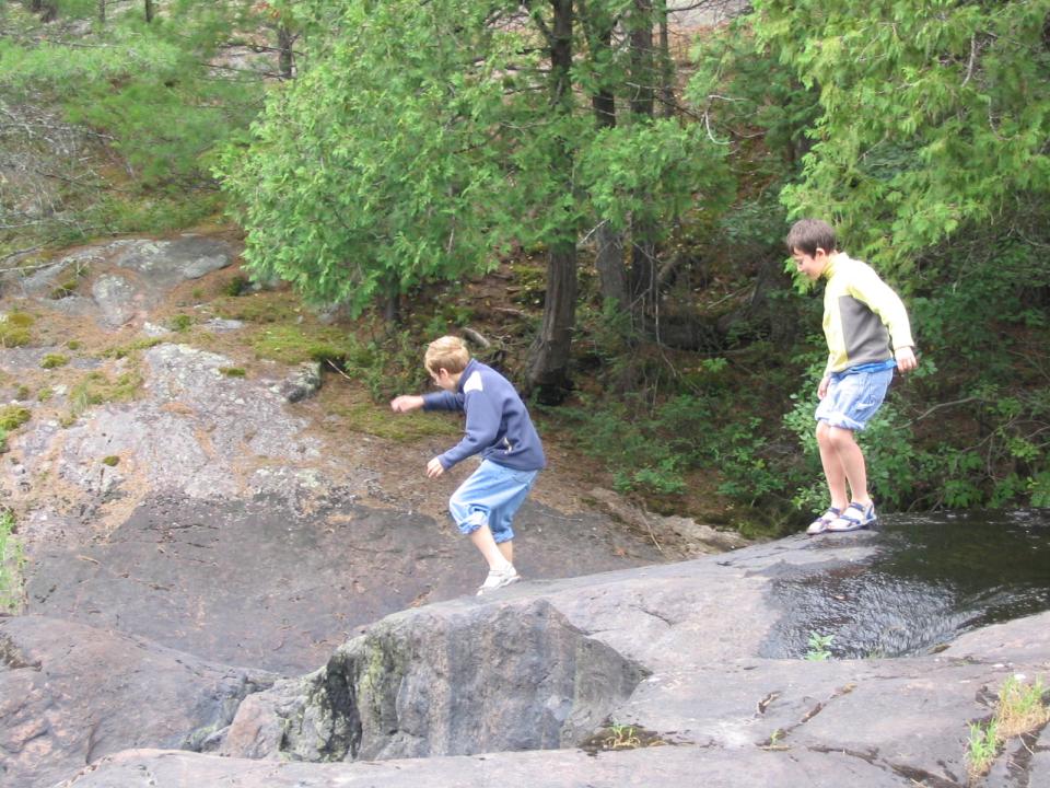 Rocky water playground