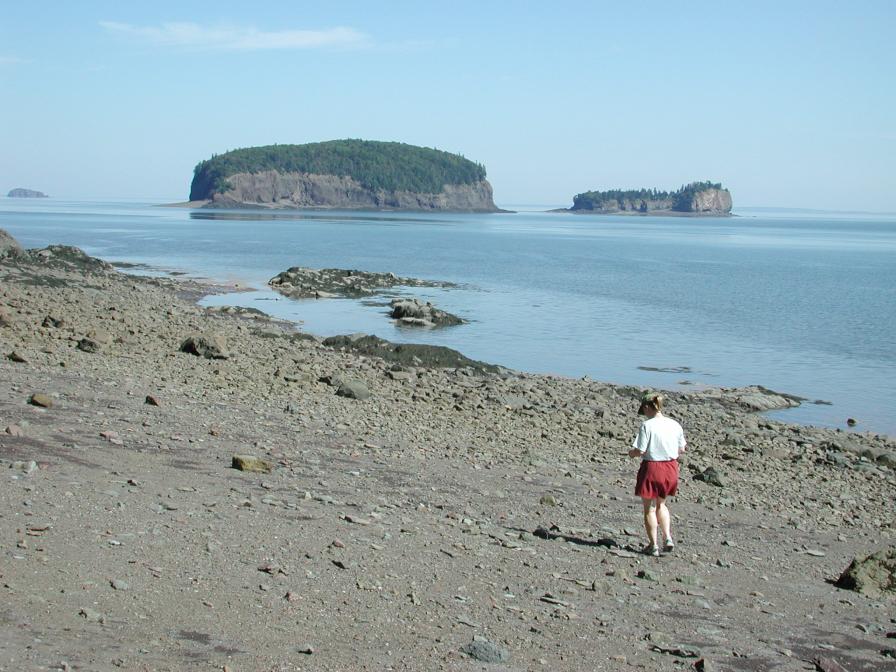 D on the beach at Two Islands
