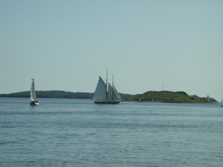 Bluenose II from the passenger ferry