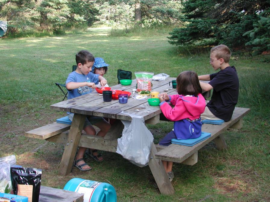 First sitting at dinner