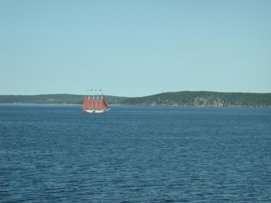 Arriving in Bar Harbor, Maine