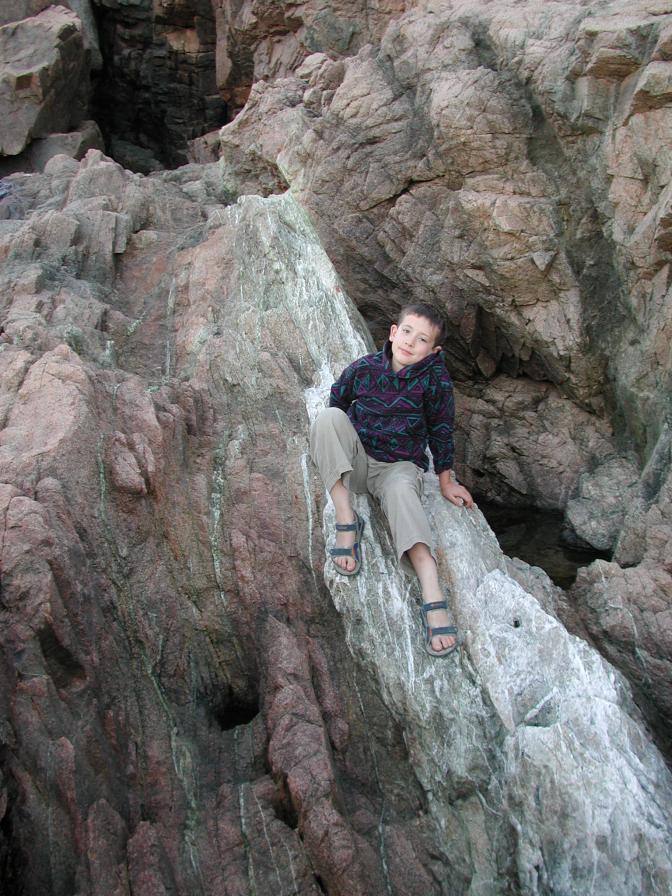 K and vein of quartz