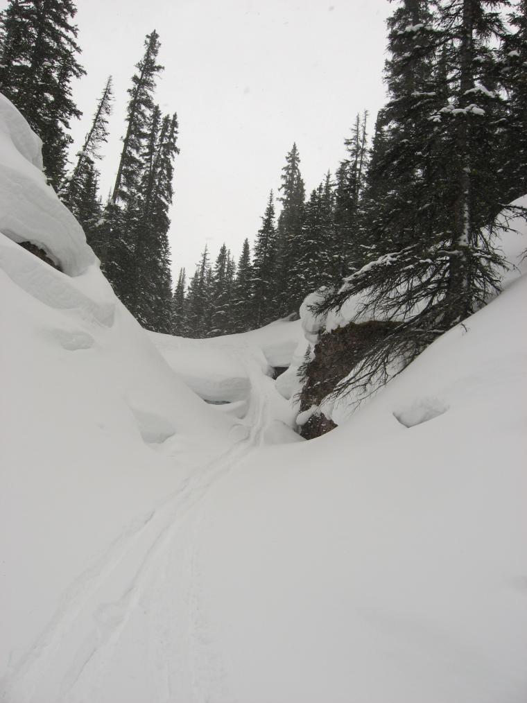 "You just drop into the creek..."