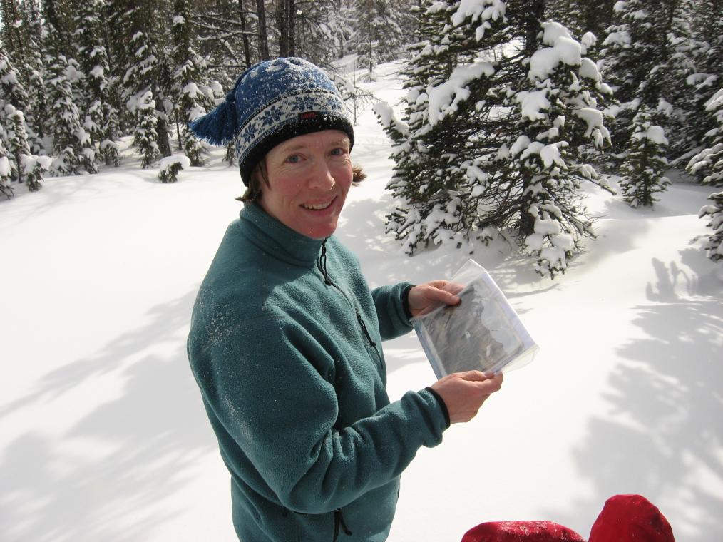 Less snow in this photo